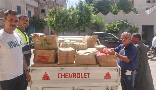 "تموين قنا وسلامة الغذاء" يضبطان 775 كيلو لانشون و114 علبة جبن شيدر بنجع حمادي