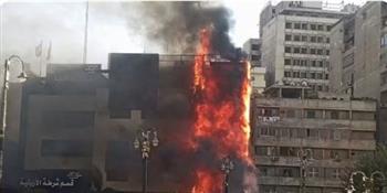   السيطرة على حريق بمحيط قسم شرطة الأزبكية قبل امتداده للمباني المجاورة