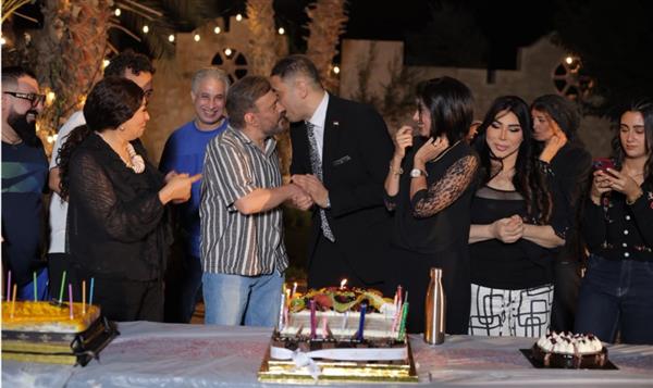 سهر الصايغ وعمرو عبد الجليل وانتصار يحتفلون بانطلاق تصوير مسلسل إعلام وراثة