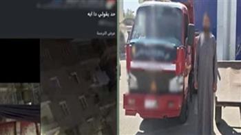    ضبط سائق سيارة بتهمة تحميل أسياخ حديدية دون إحكام ربطها في الشرقية