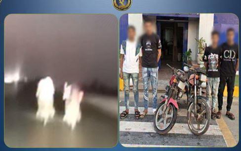 ضبط 4 طلاب بالشرقية بعد قيادة دراجتين برعونة وتصرفات مسيئة