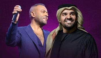   تفاصيل حفل تامر عاشور وحسين الجسمي بالكويت