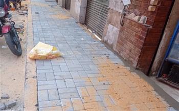 الإسكندرية تواصل أعمال الرصف بعدد من شوارع المحافظة