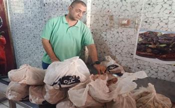   بيطري المنيا: تحرير 12 محضرًا وضبط أكثر من نصف طن لحوم وأسماك غير صالحة