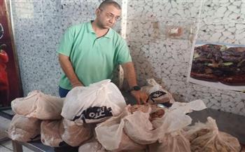 بيطري المنيا: تحرير 12 محضرًا وضبط أكثر من نصف طن لحوم وأسماك غير صالحة