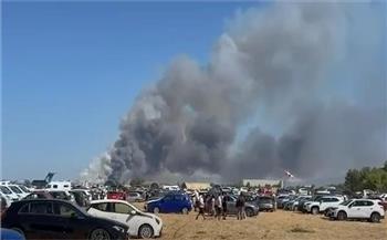   خلال عرض جوي.. تحطم طائرة عسكرية يونانية