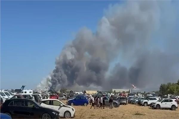 خلال عرض جوي.. تحطم طائرة عسكرية يونانية