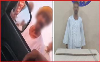 بسبب أولوية المرور.. ضبط جزار هدد سائقًا بعصا خشبية في الجيزة