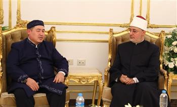 مفتي الجمهورية يلتقي نائب المفتي العام لجمهورية كازاخستان