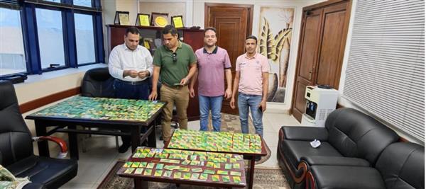 ضبط عدد ٣٩٦ بطاقة تموينية داخل مخبزين و٣ شكاير دقيق بلدى مدعم بأحد المخازن