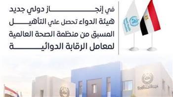 "هيئة الدواء": تأهيل "الصحة العالمية" لمعاملنا يضع مصر على خريطة الرقابة الدوائية العالمية