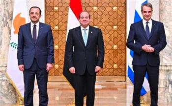   بيان قمة العلمين الثلاثية.. مصر وقبرص واليونان تؤكد تعزيز التعاون ودعم استقرار المنطقة