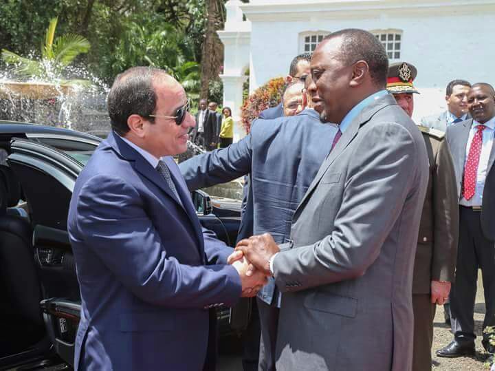   فى مؤتمر صحفى مشترك:  السيسى.. وأوهورو كينياتا يؤكدان على تعزيز العلاقات بين مصر  وكينيا