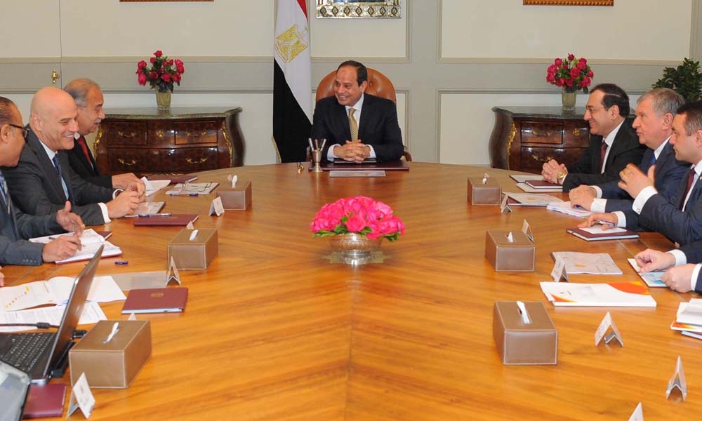   السيد الرئيس يستقبل رؤساء كبرى شركات البترول العالمية العاملة في مصر