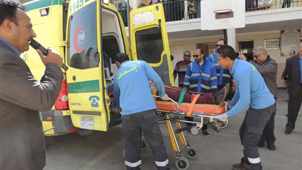    مصرع وإصابة 5اشخاص  بسبب الإختناق فى كفر الشيخ