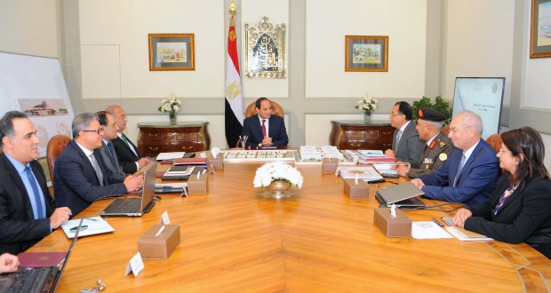   السيسى يؤكد ثقته فى قدرة المصريين على إنشاء الحي الحكومي بالعاصمة الجديدة