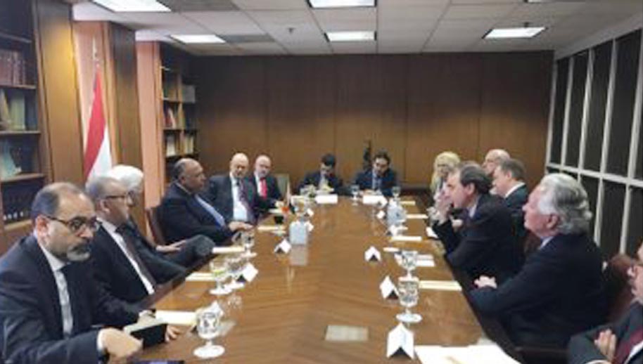   وزير الخارجية.. فى لقاء مع أعضاء الكونجرس الأمريكى ووفد المنظمات اليهودية