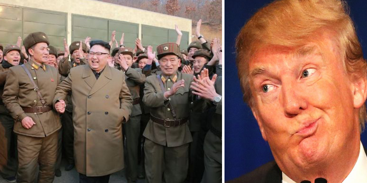   صورة| ترامب يواصل تهديداته لنظيره الكورى الشمالى ويصفه بالمجنون