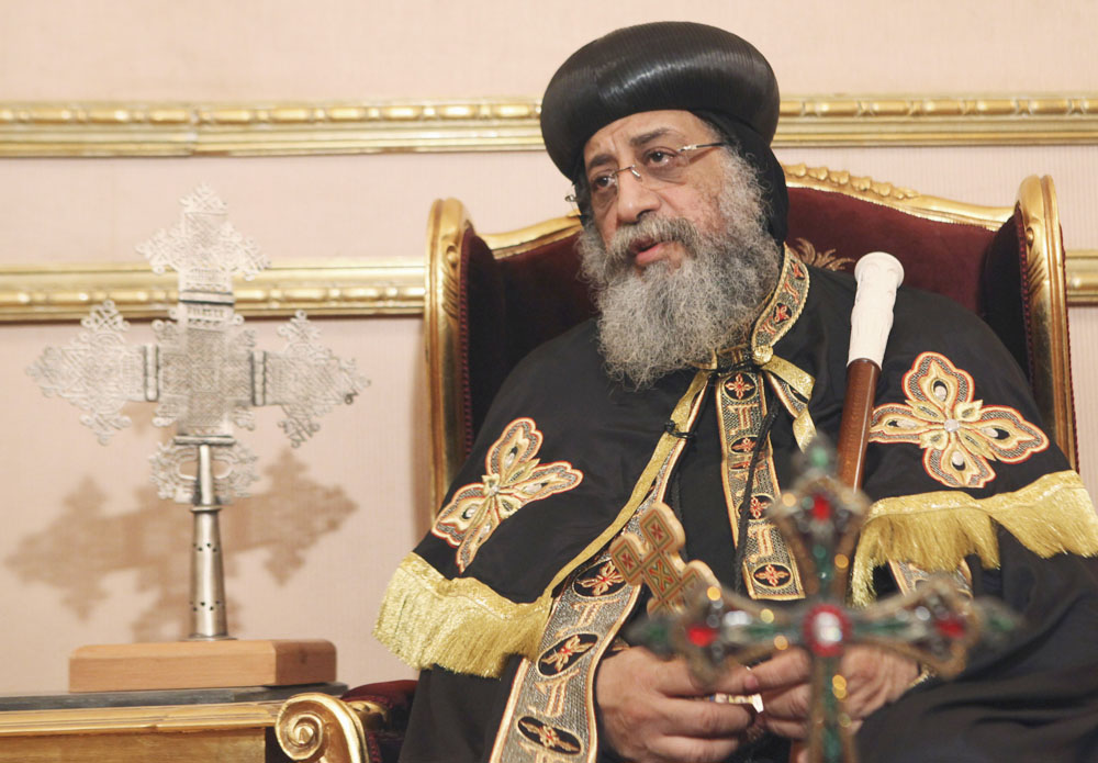 البابا تواضروس يغادر مطار القاهرة متوجها إلى إيطاليا