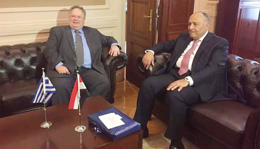   في نهاية زيارته إلي أثينا : وزير الخارجية يجري محادثات سياسية مع نظيرة اليوناني