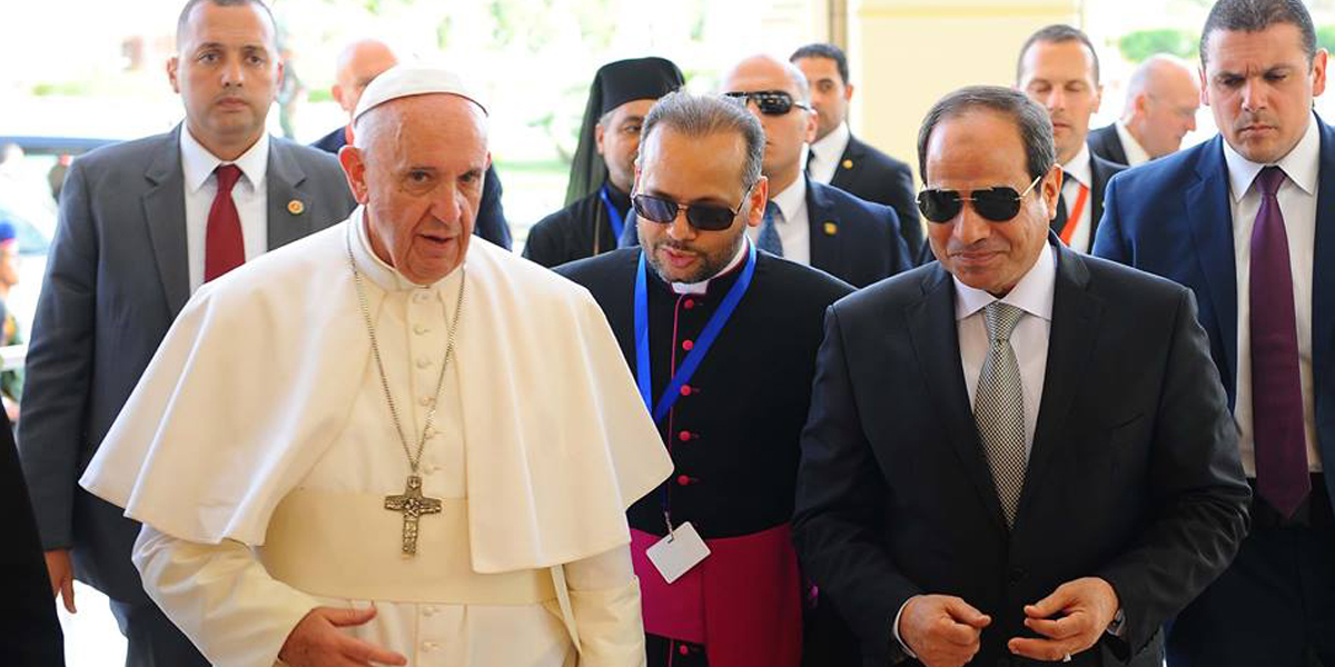  البابا فرنسيس: زيارتي إلى مصر دينية ولا تفسروها سياسيا