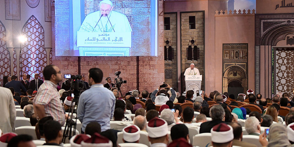   بابا الفاتيكان: مصر رعت الحضارات المختلفة وأكدت أهمية الاعتراف بالغير