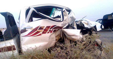   مقتل سائقين في حادث تصادم بين سيارة وتوك توك بالمنيا