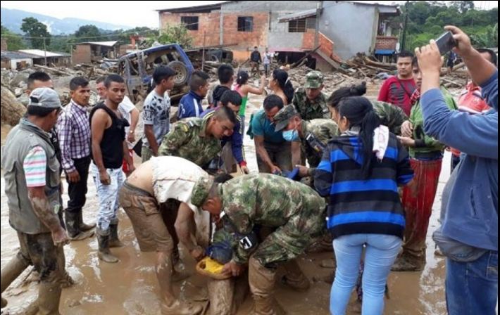   مئات الضحايا في كارثة السيول بكولومبيا
