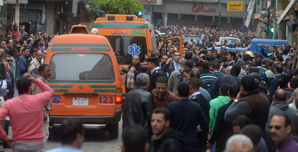   صحة الغربية : نقل مصابين في حادث تفجير كنيسة "مارجرجس" إلى مستشفيات عسكرية بالقاهرة