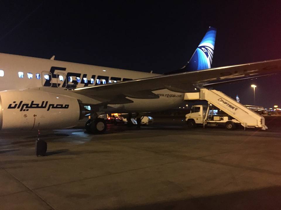   وصول طائرة مصر للطيران الجديدة «بوينج» لمطار القاهرة