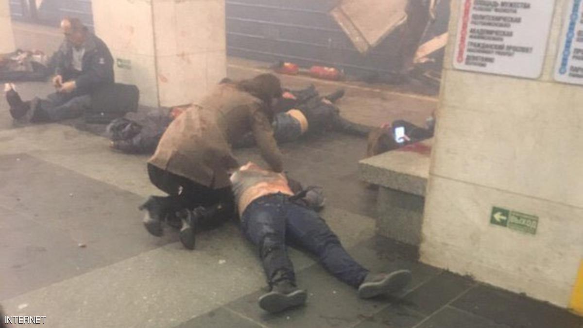   انفجار في محطة مترو بسان بطرسبرغ بروسيا
