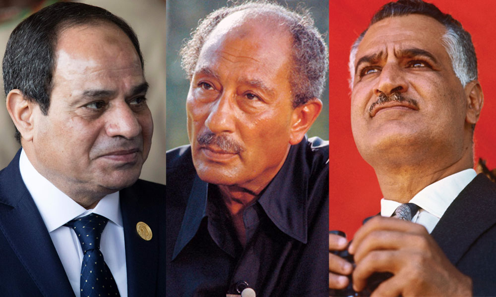     نظرة الرؤساء الذين حكموا مصر بعد ثورة 52 لـ "سيدة العالم"   