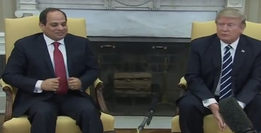   ترامب للسيسى: سنرفع معدلات التعاون العسكرى مع مصر