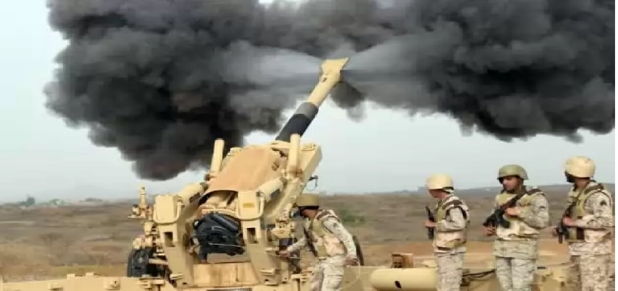   قوات التحالف تدمر دبابات للحوثيين في معسكر خالد غربي تعز