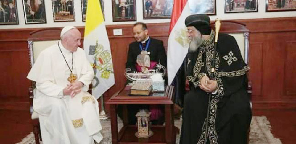   تضامن البابا فرانسيس مع مصر إثر الحادث الإرهابي في المنيا