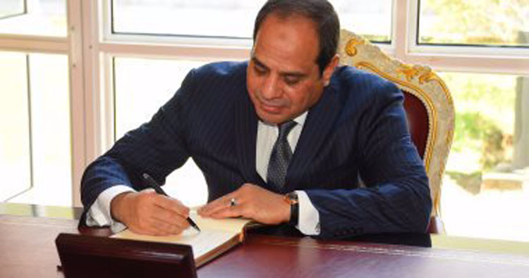   عاجل| السيسي يصدق على إتفاقية تعيين الحدود البحرية بين مصر والمملكة السعودية