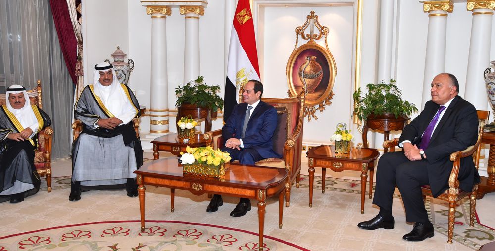   فى لقائه الرئيس السيسى الشيخ جابر يصف العلاقات المصرية الكويتية بـ «الخاصة» 