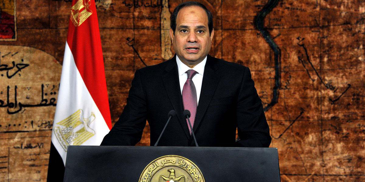   السيسى : لن نتردد فى توجيه ضربات قوية ومباشرة لمعسكرات الإرهاب فى أى مكان داخل أو خارج مصر