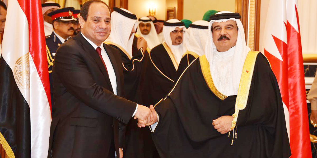   السيسى يلتقى ملك البحرين فى القاهرة