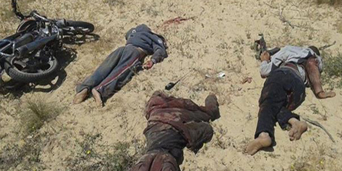   مقتل 7 إرهابيين فى معسكرات الصحراء