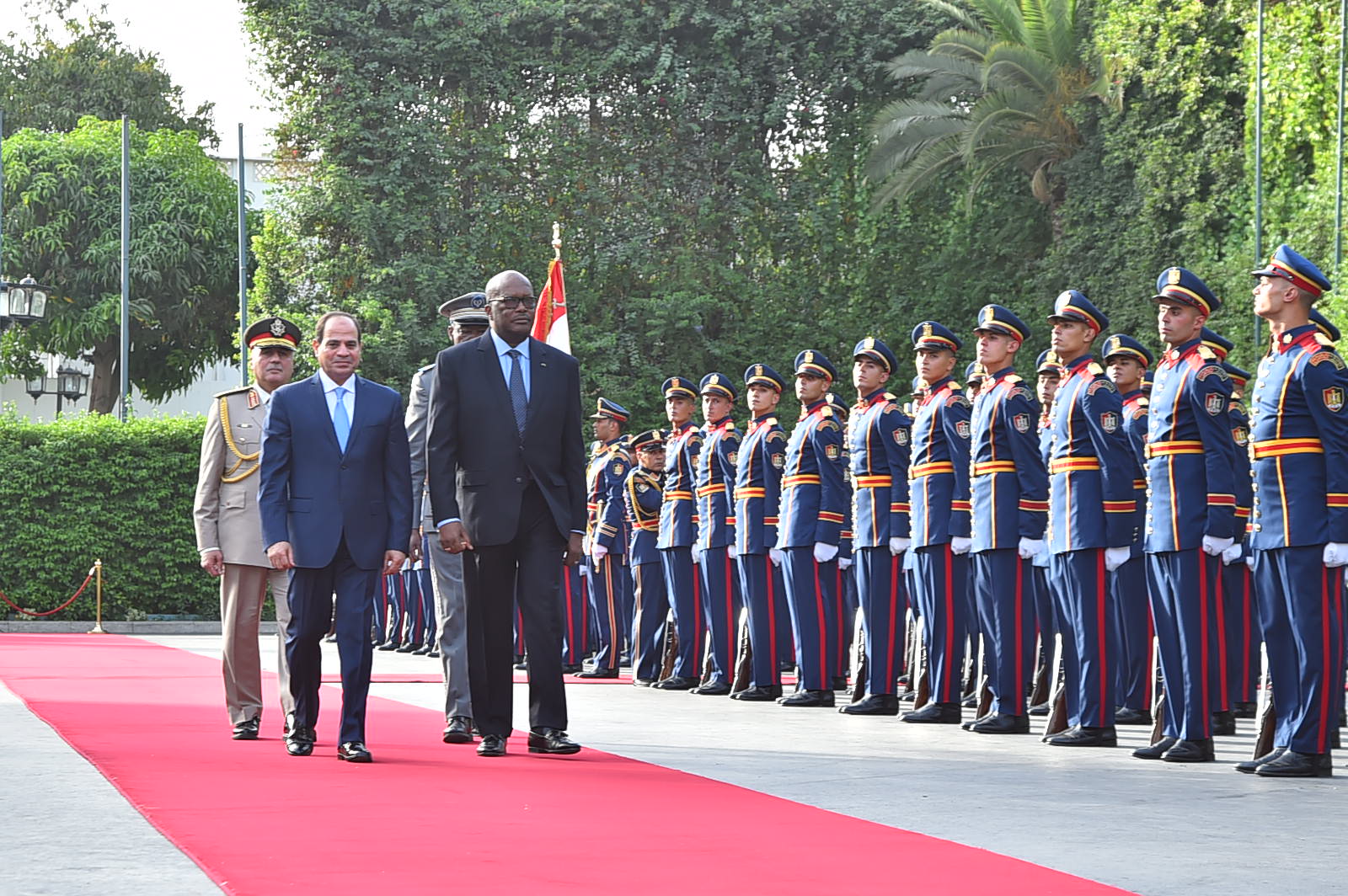   صور| نص كلمة السيسى مع رئيس بوركينا فاسو