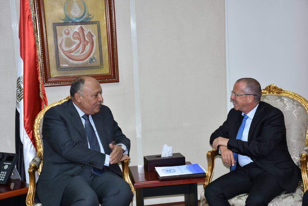   وزير الخارجية يلتقي مبعوث الأمم المتحدة لليبيا