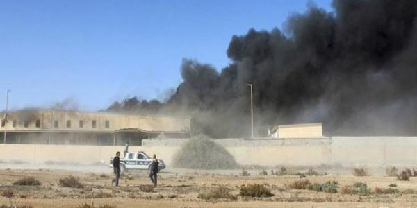   طيران مجهول يقصف مستودعا للذخيرة فى «ترهونة» الليبية
