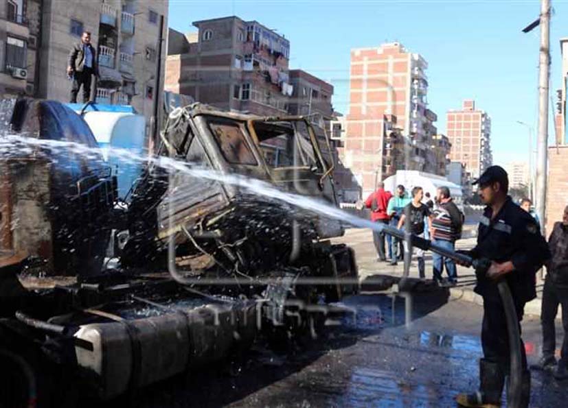   الصحة: 36 مصابا فى حريق شركة بترول بالإسكندرية