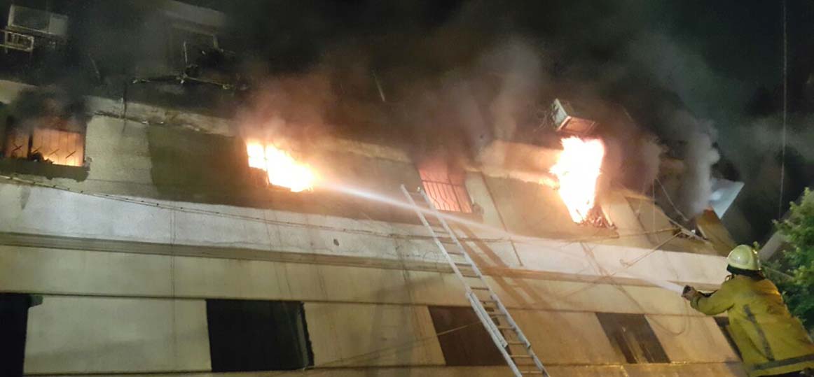   عاجل: حريق هائل بمستشفى بنى سويف