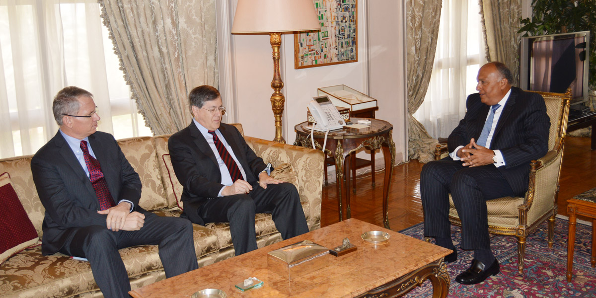   وزير الخارجية يستقبل مدير عام القوة متعددة الجنسيات في سيناء