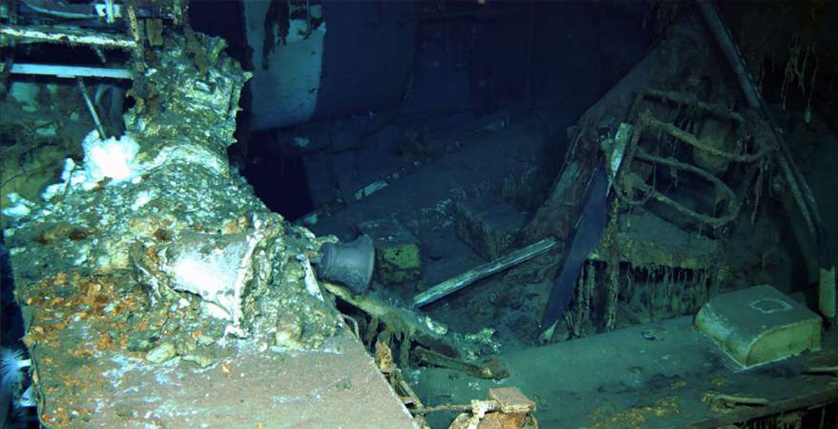   العثور حطام سفينة حربية أمريكية بالمحيط الهادى منذ الحرب العالمية الثانية
