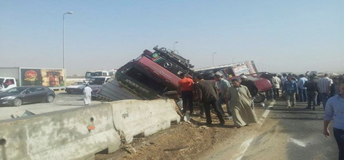   إصابة 20 مواطنًا في حادثي سير بالقاهرة والغربية