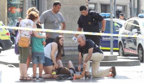   فيديوهات| تفاصيل حادث الدهس فى برشلونة