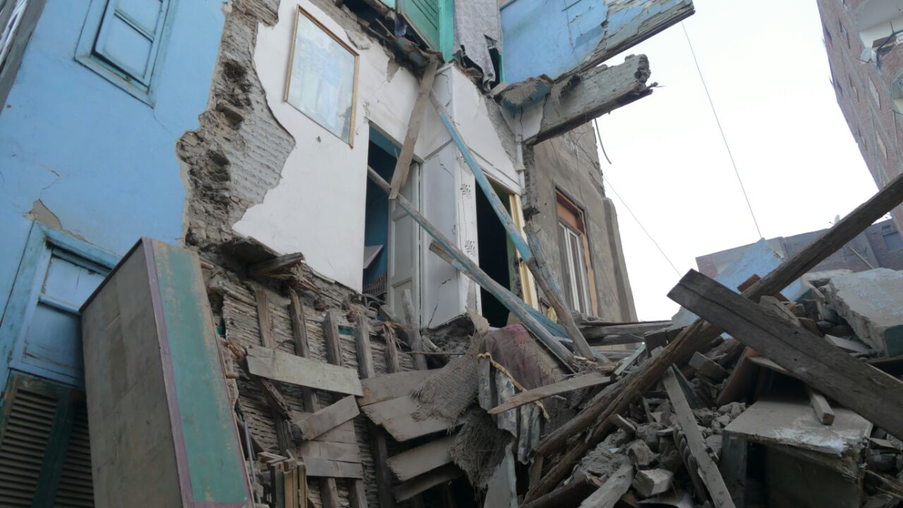   انهيار منزل دون إصابات فى طوخ بالقليوبية 